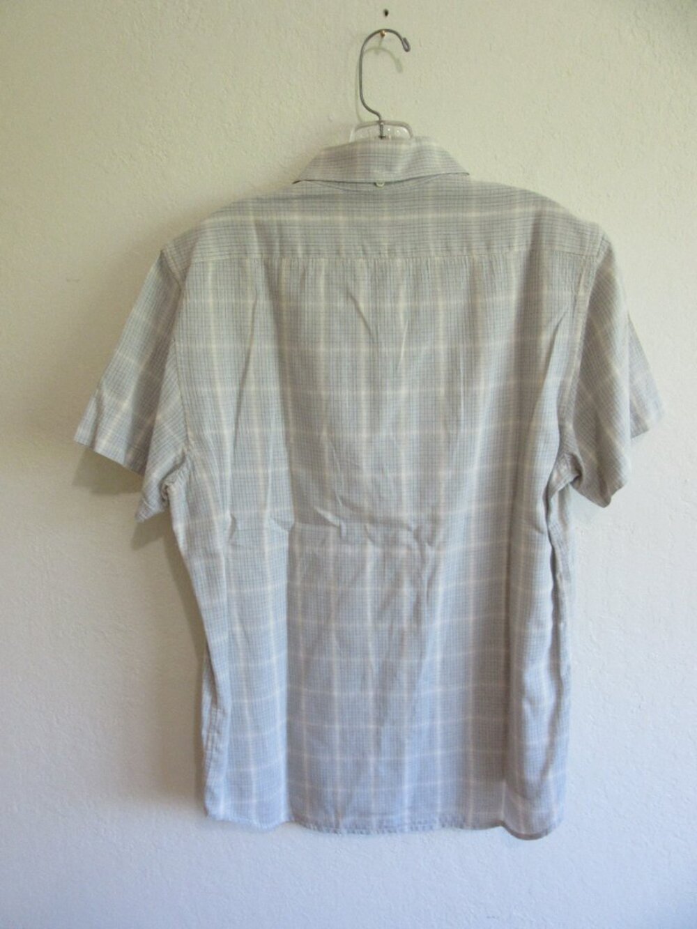 TAYLOR STITCH Plaid Gray & Blue 40 Short Sleeve Shirt - Picture 2 of 3